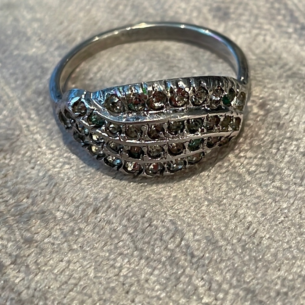 Vintage UNCAS Art Deco Sterling Silver Ring